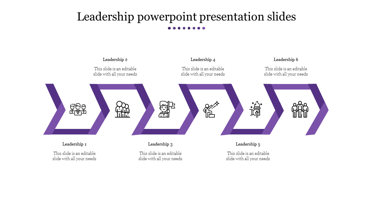 leadership powerpoint presentation slides-Purple